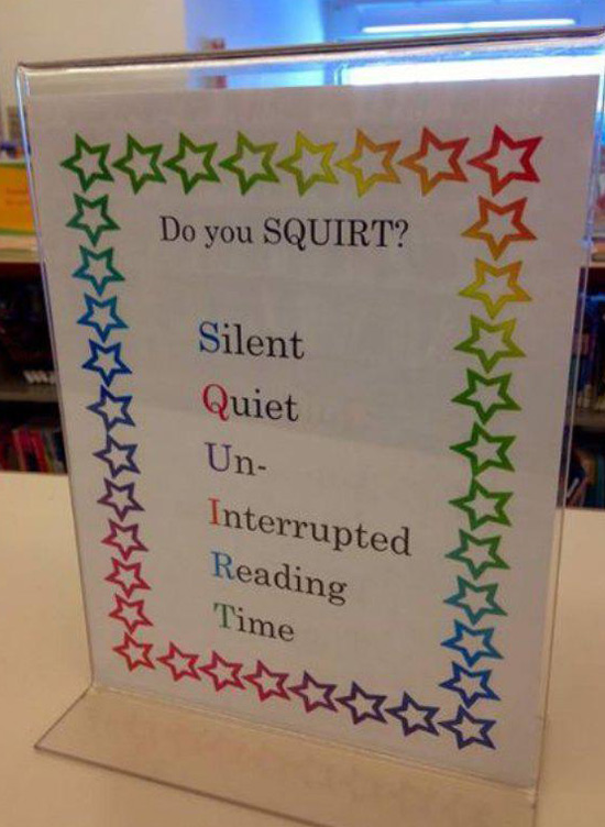 Welcome to the library. Do you SQUIRT?