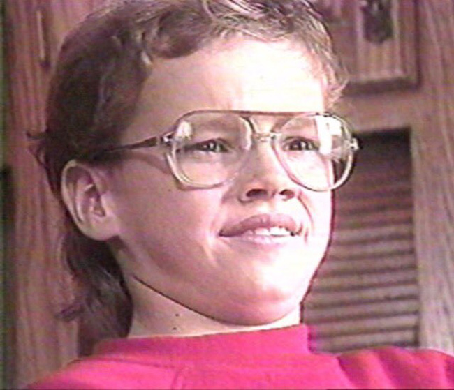 If you're having a bad day, here's a pic of Matt Damon at age 12