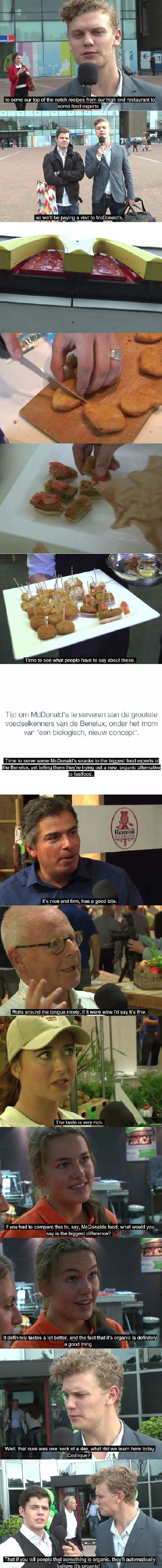 McDonald's is organic