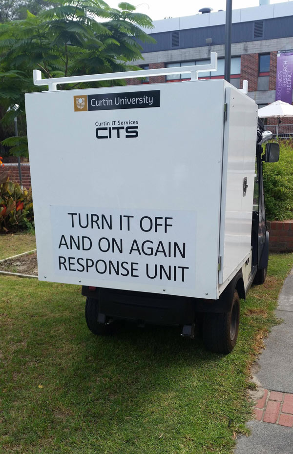 The IT Support buggy at my uni