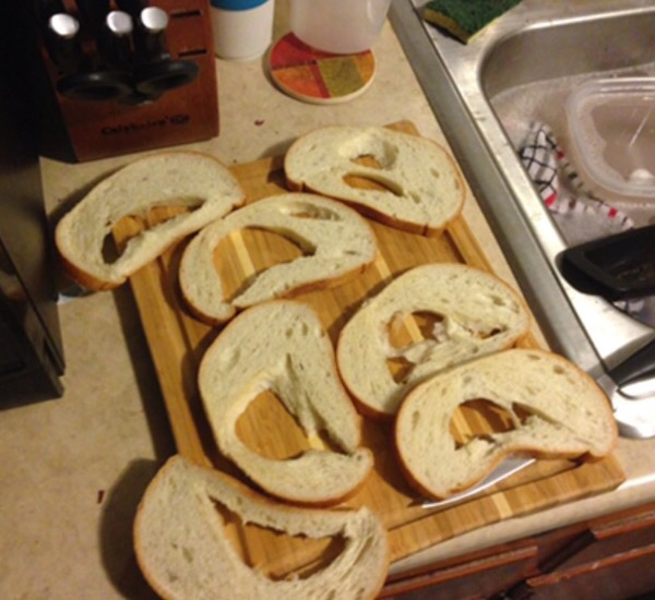Went to Walmart last night for bread to make sandwiches for work today