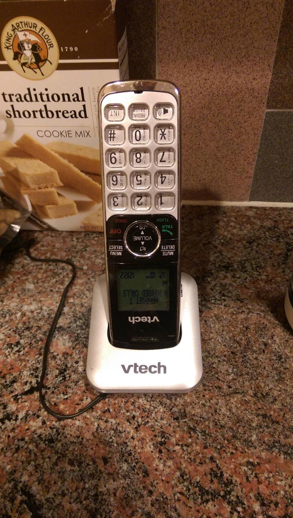 Just got my grandma her first cordless phone. Baby steps