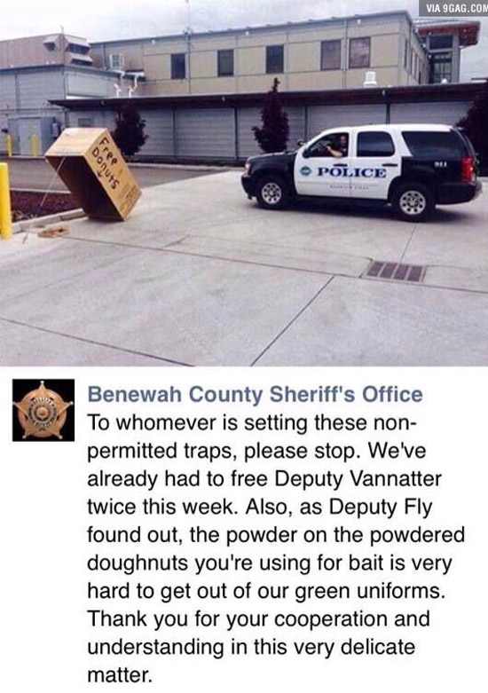 I love cops with a sense of humor