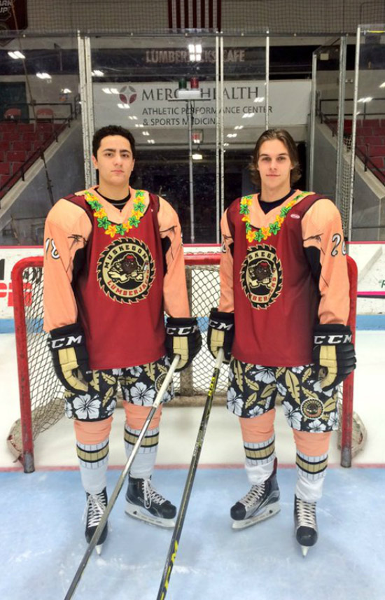 Minor league hockey team in Muskegon, MI unveils "Beach Night" uniforms