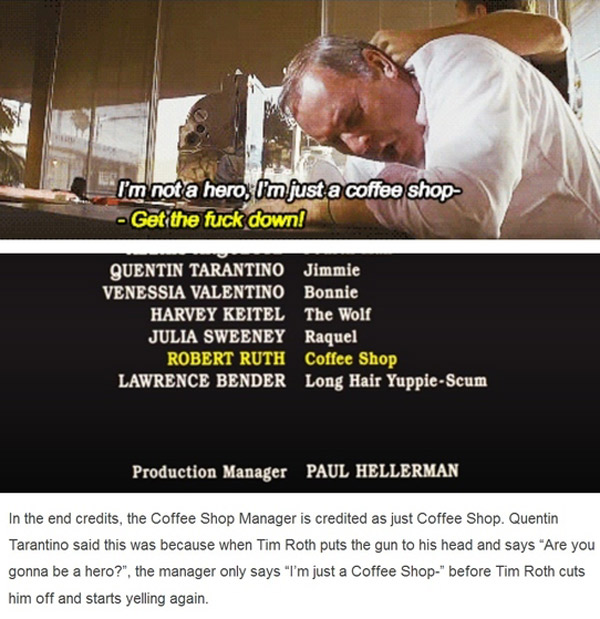 Quentin Tarantino's dad joke in Pulp Fiction