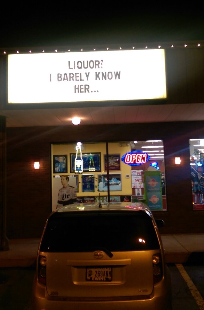 A dad must own this liquor store
