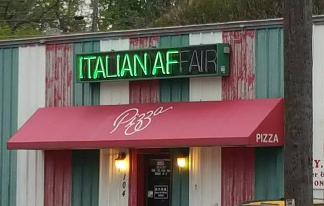 This Italian restaurant in my hometown is REALLY Italian