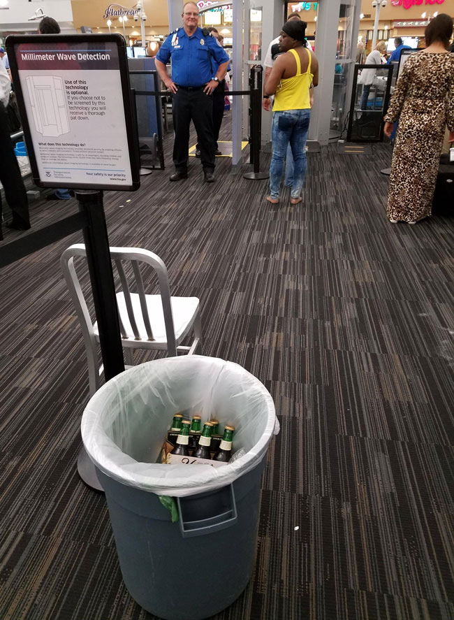 Someone's morning isn't going as planned. Seen at Tampa TSA checkpoint