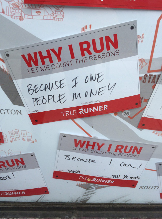Why I run