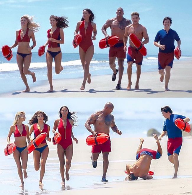 Zac Efron posts the second still from Baywatch