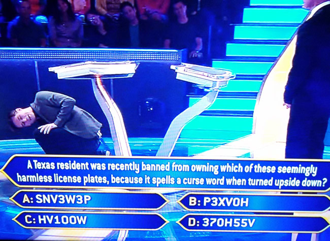 Albert Stumm, "Who wants to be a Millionaire" contestant, trying win $30,000 answering this question on tonight's show...