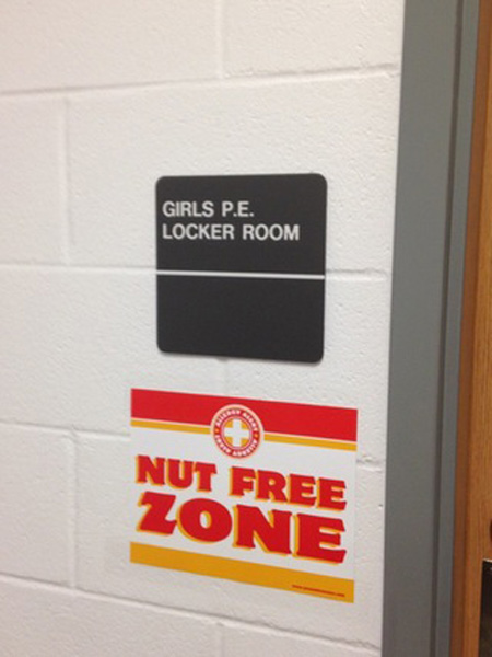 Nut Free Zone!