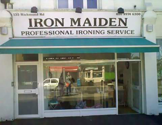Iron Maiden - Punny Shop Names