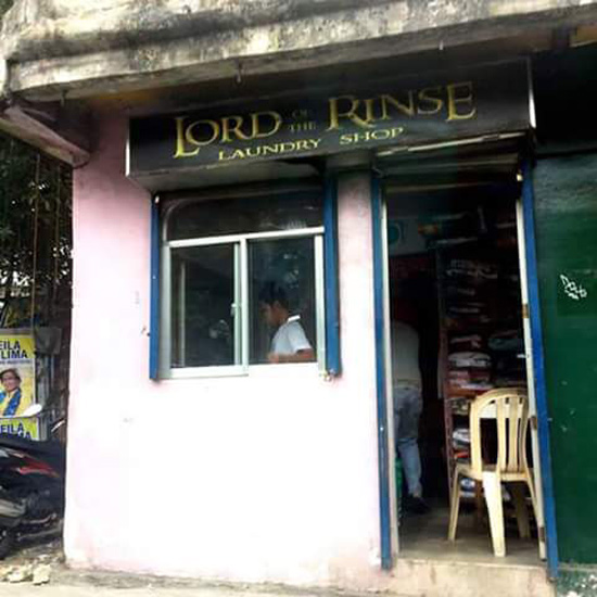 Lord of the Rinse - Punny Shop Names
