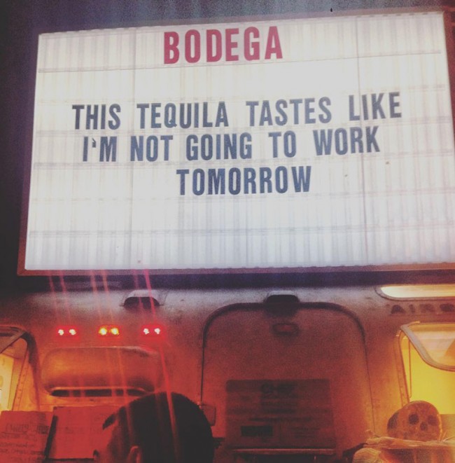 The taste of fine tequila