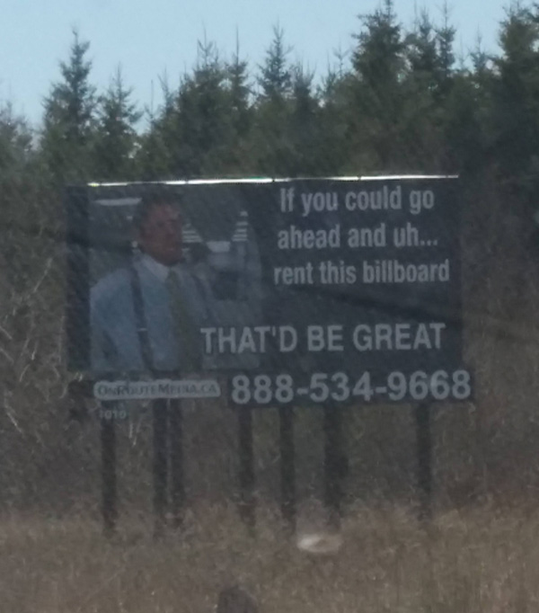 Awesome billboard I pass on my way to work