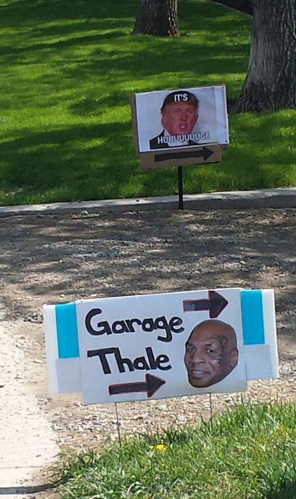 My friend saw this today while out scouting Garage Sales