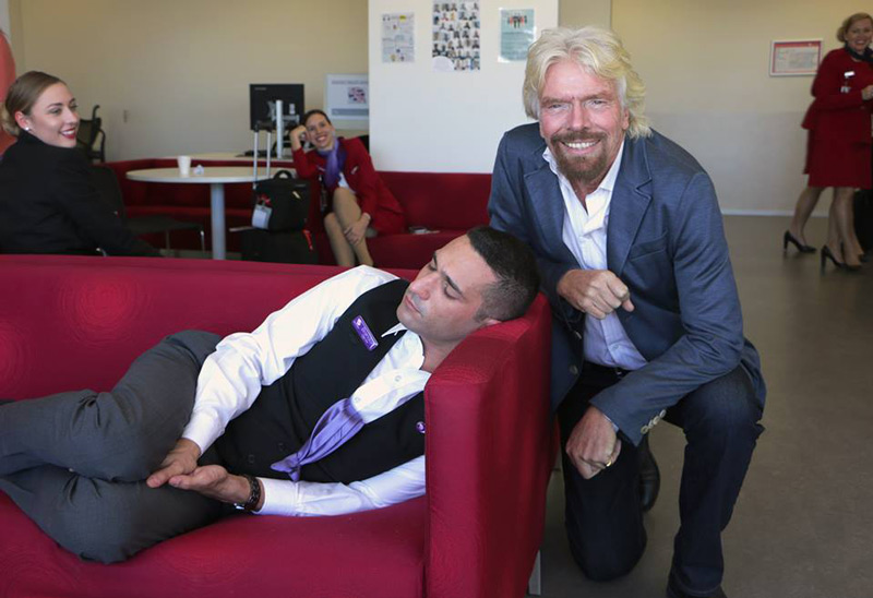 That awkward moment when your company founder catches you sleeping at work