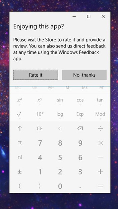 Really Windows 10? The calculator?