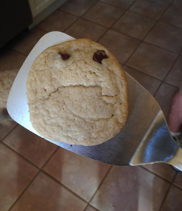 My cookie looks more disappointed than my parents