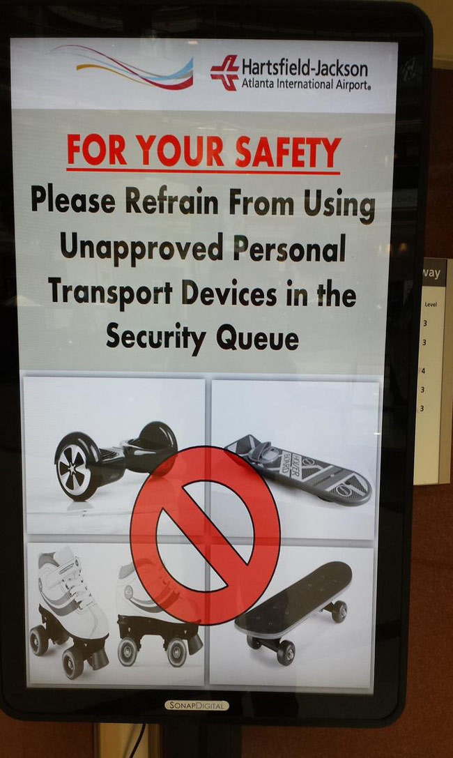 Had to do a double take when I saw this sign at the airport today