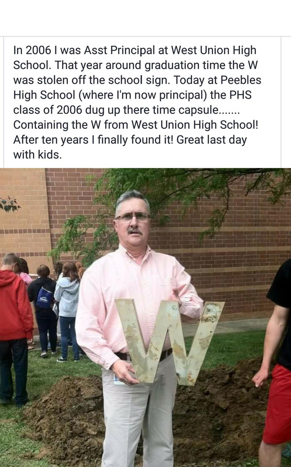 A local H.S. Principal just solved a mysterious senior prank from a decade ago...