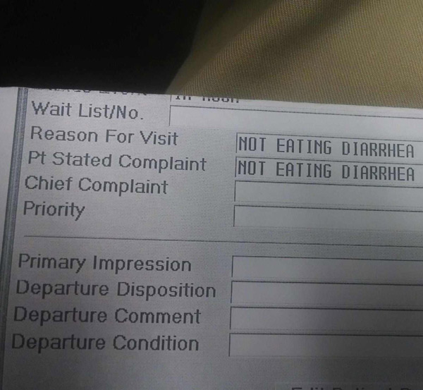 I'm a nurse in the ER. This is why punctuation is important