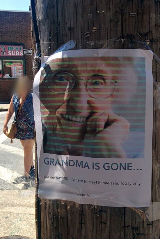 Grandma is gone..