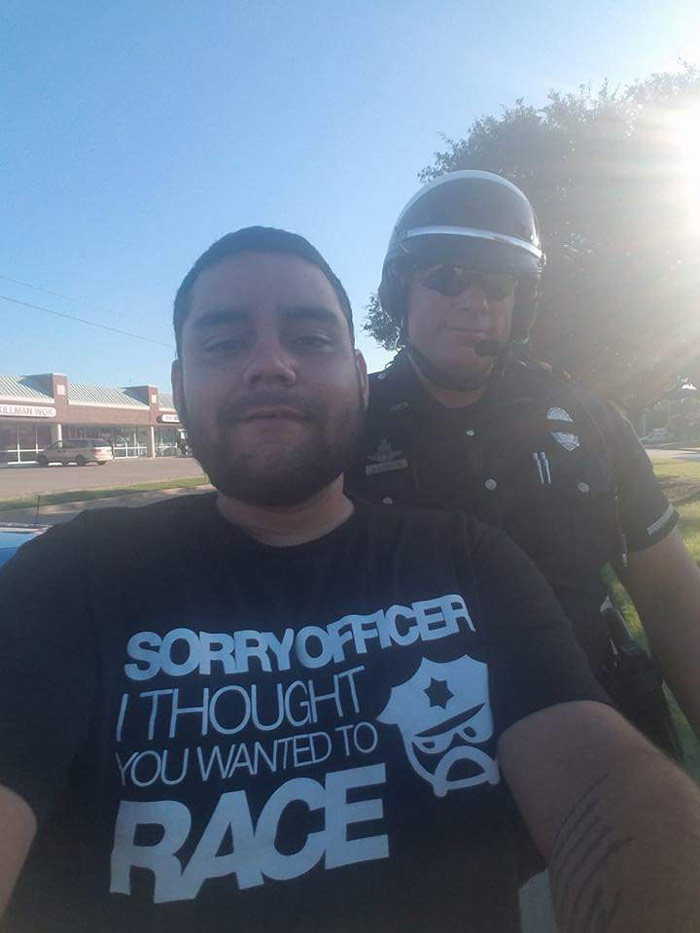 My friend got pulled over by the police today