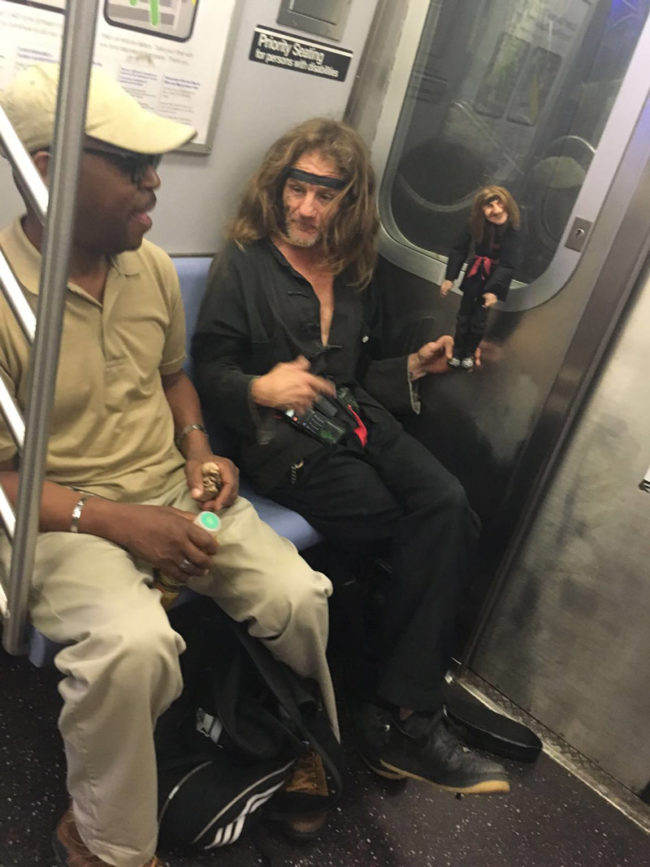 The most interesting thing I've seen on the NYC subway to date
