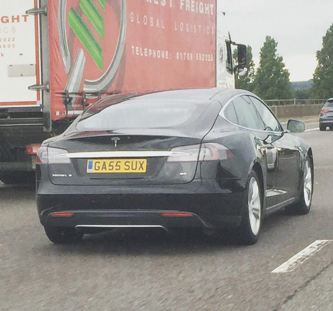 The best number plate to grace a Tesla?