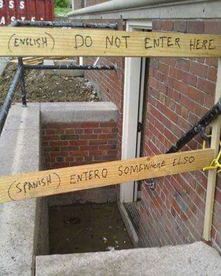 Do not enter here