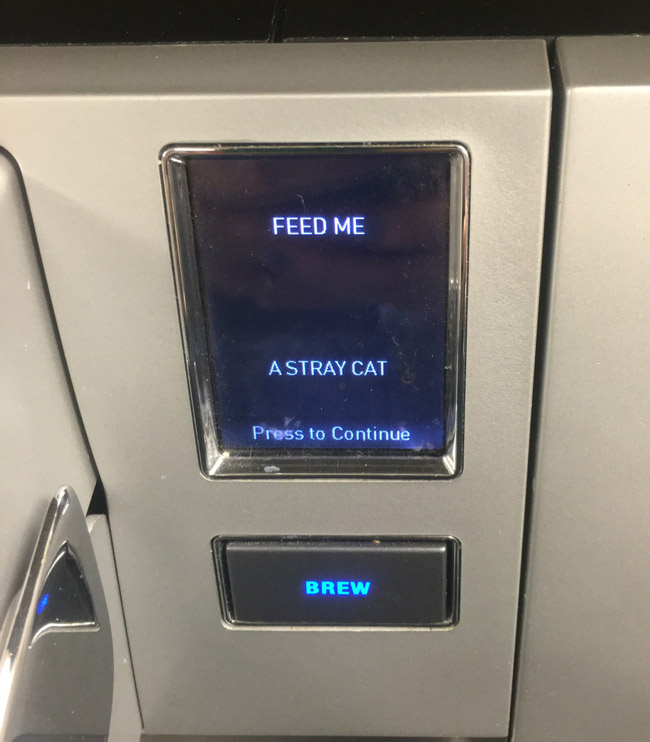 The office Keurig might be possessed