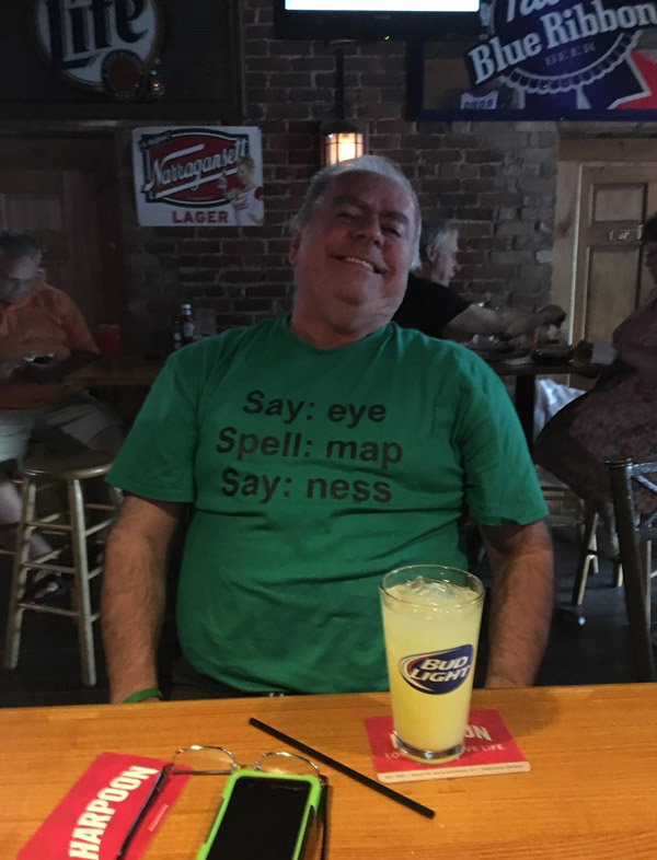 At my local pub, this guy's shirt