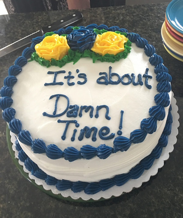 After 15 years my parents are finally getting married. Felt this was the only appropriate thing to put on cake for shower