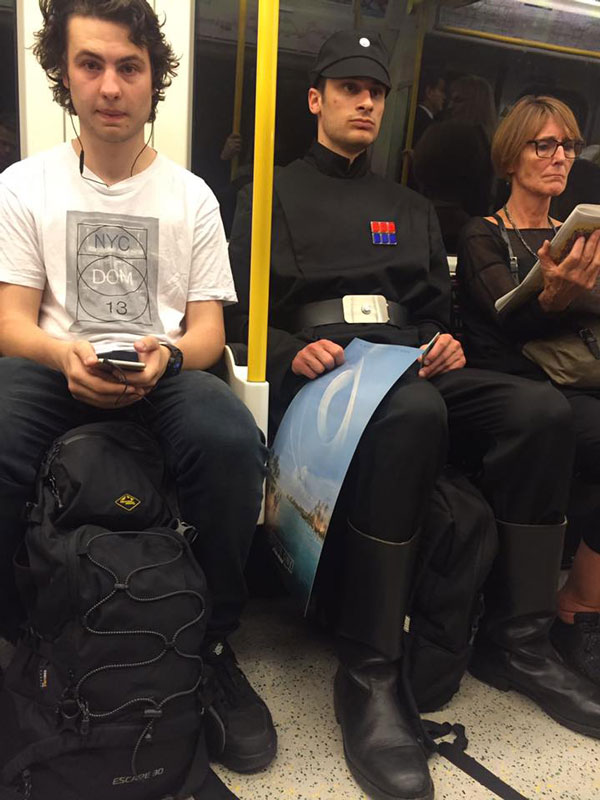When you work at a Death Star but need to take the tube home