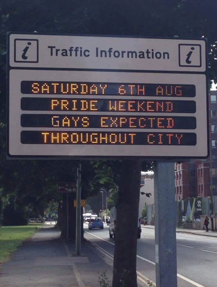 Seen in Brighton ahead of Pride this weekend
