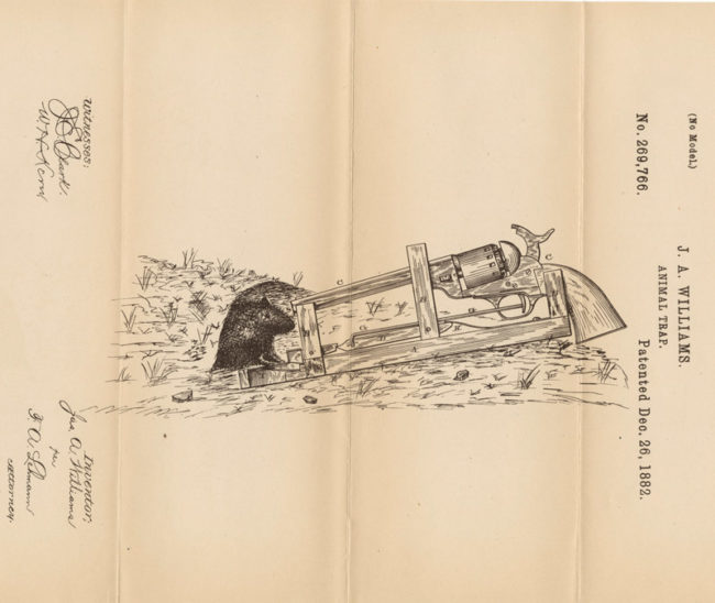 A patented rat trap from 1882, for when enough is ENOUGH