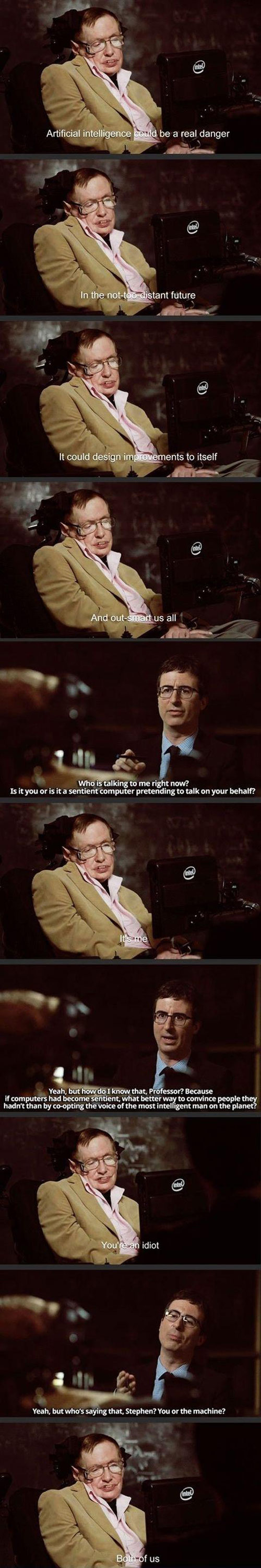 Stephen Hawking on artificial intelligence
