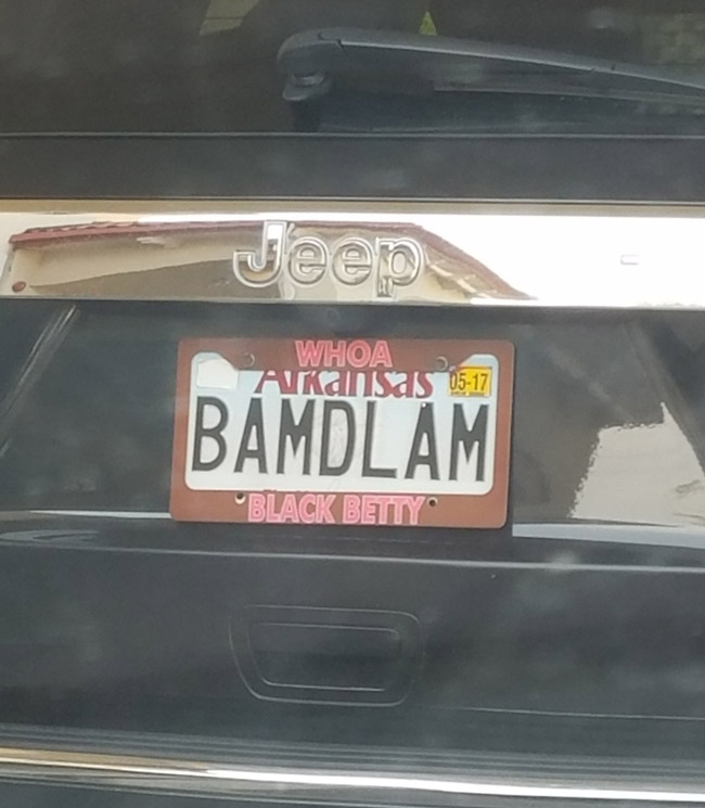The best license plate I've seen