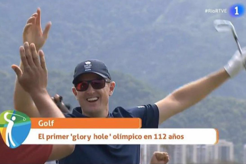 Spanish TV coverage of the Olympics decided to rename a "hole in one"