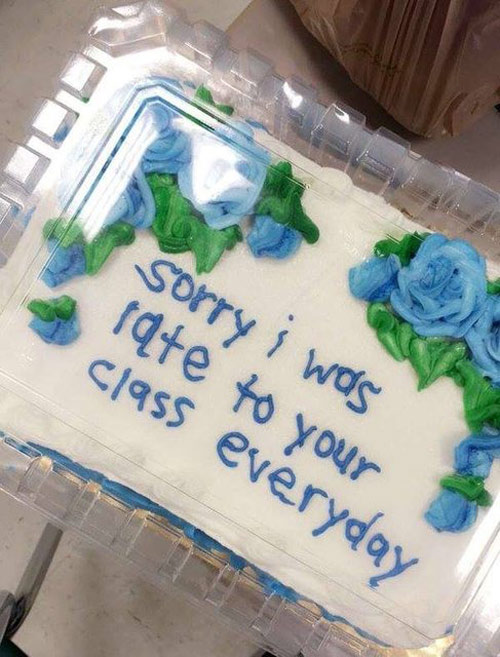 Apology Cake