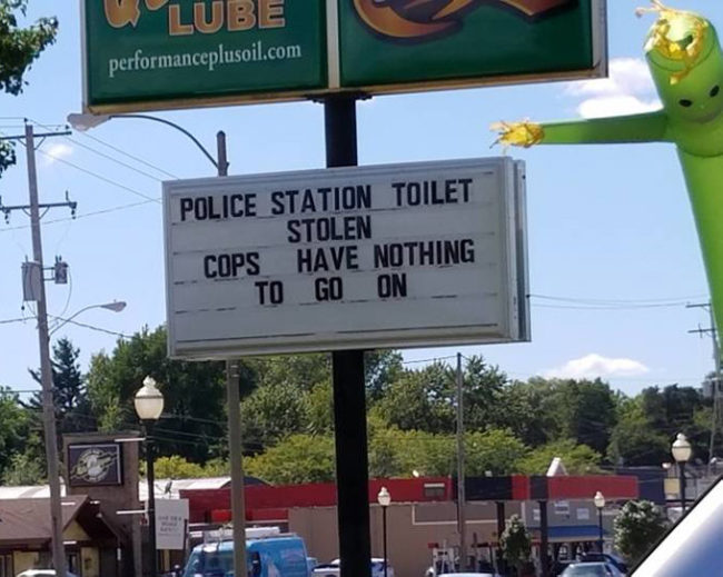Police station toilet