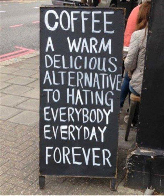 I believe this to be true of all coffee drinkers