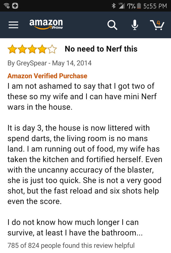 This guy knows how to Nerf
