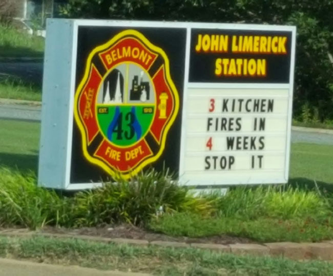 The local fire dept is tired of people's crap