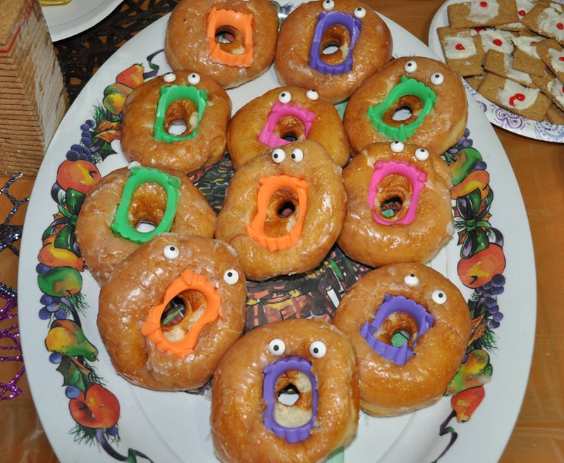 This is what happened when I made those 'vampire donuts' for Halloween last year