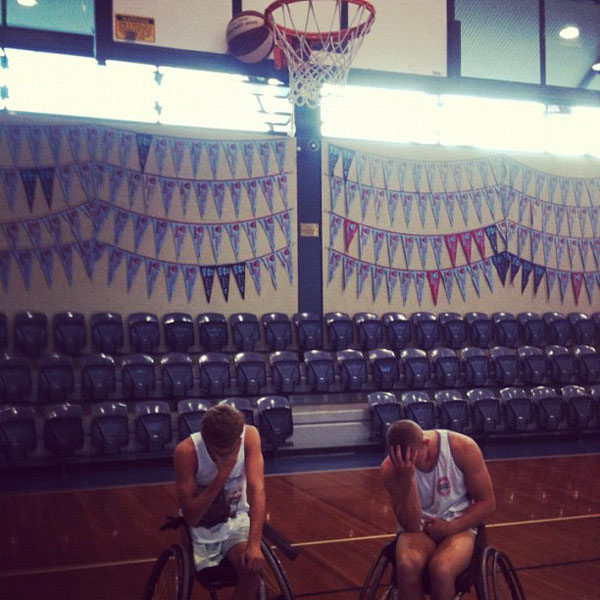 Friend just posted this on Facebook. Every wheelchair basketballer's worst nightmare