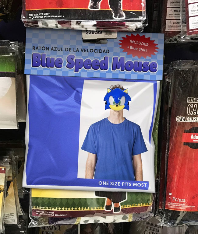 Blue Speed Mouse (includes Blue Shirt)