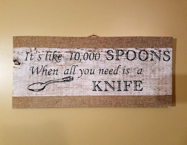 It's like 1000 spoons when all you need is a knife - Inspirational Quotes